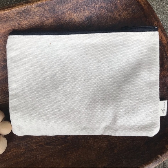 NWT Graphic Canvas Zipper Pouch | “Adult Version” - Picture 4 of 5